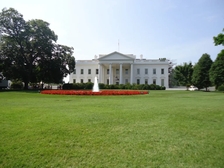 The White House in Washington D.C. official residence of President of the America USA, North Side